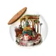 Weihnachts-Prolog DIY Miniatur-Puppenhaus-Bausatz