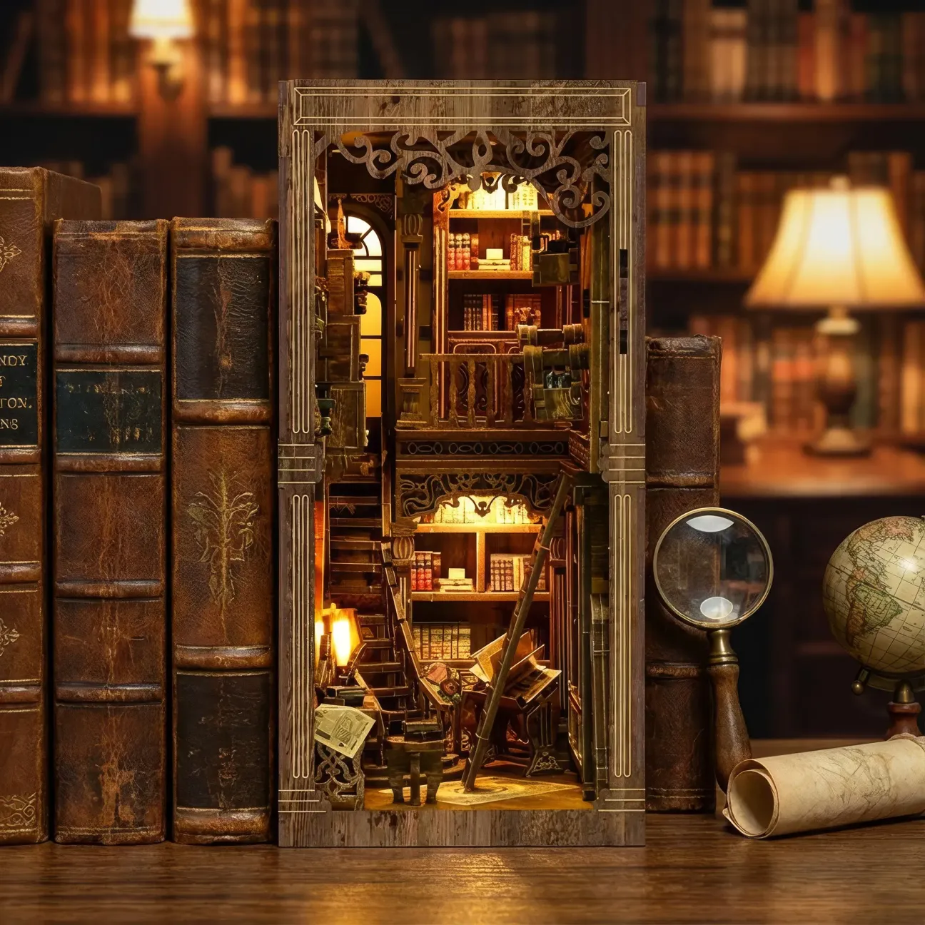 Ancient Book Collection Room DIY Book Nook Kit BNW