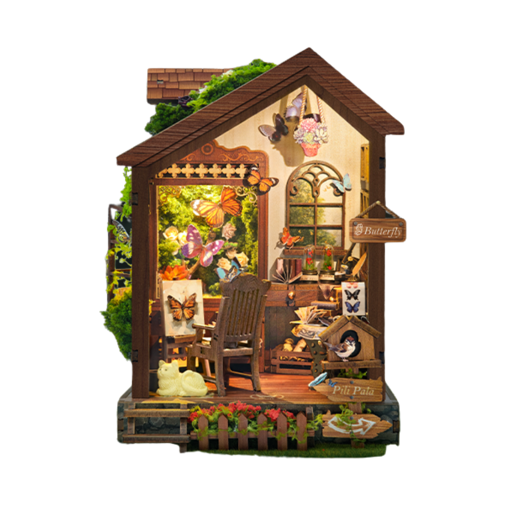 Butterfly House DIY Book Nook Kit-Book Nook World