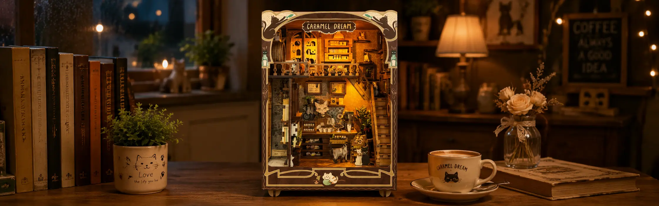 A Cozy Corner for Cats and Coffee