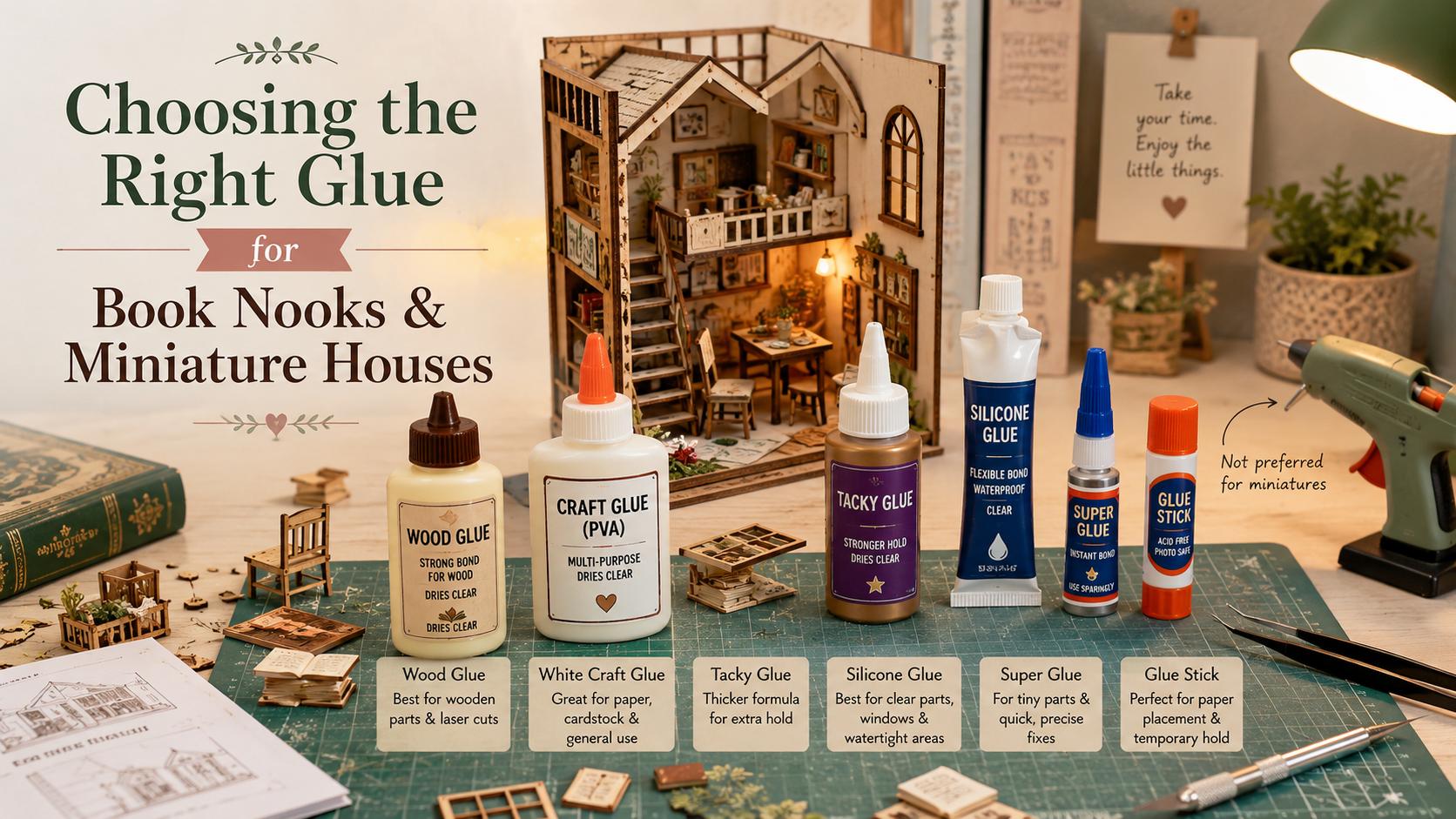Best Glue for Book Nooks & Miniature Houses | My Picks