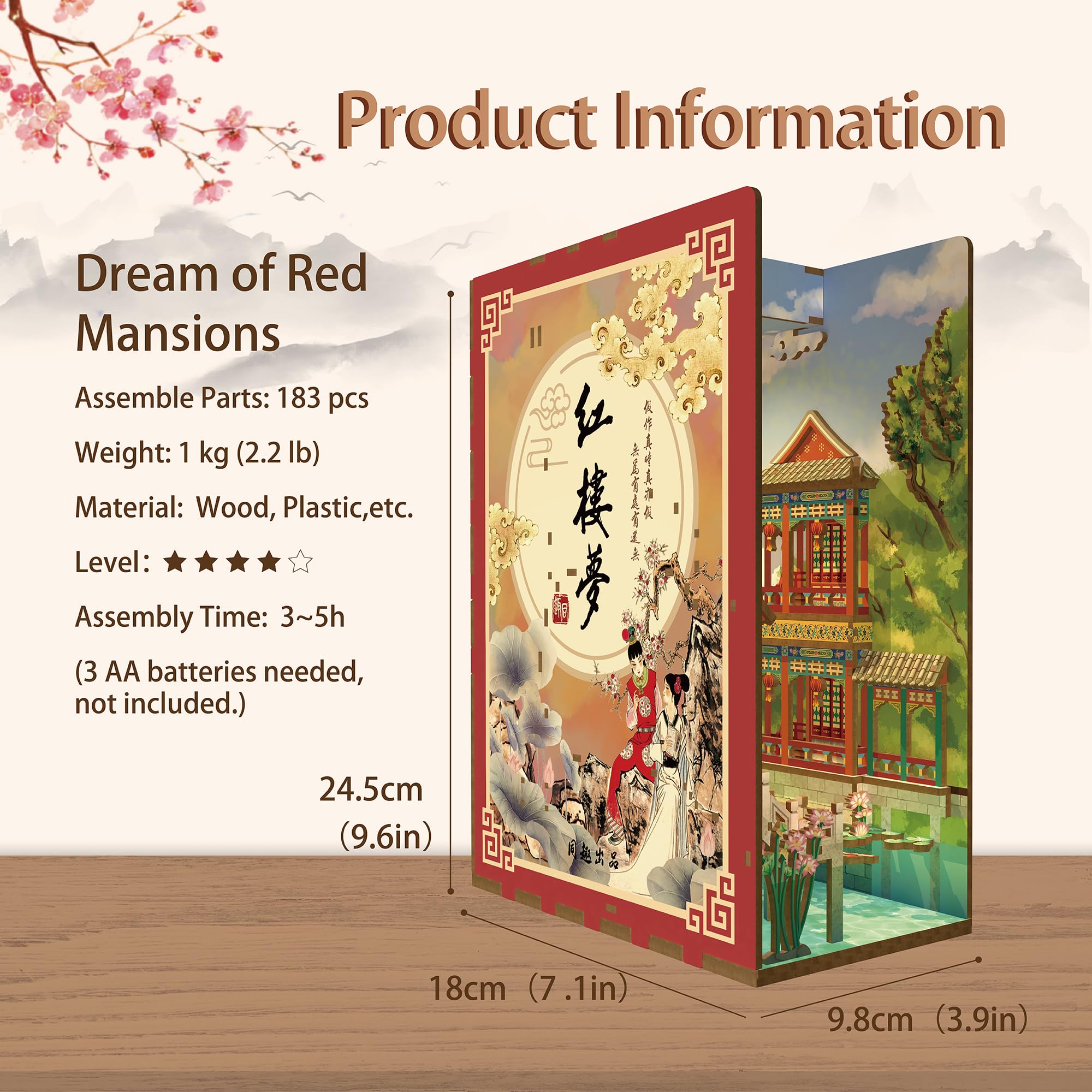 Dream of Red Mansions DIY Book Nook Kit-Book Nook World