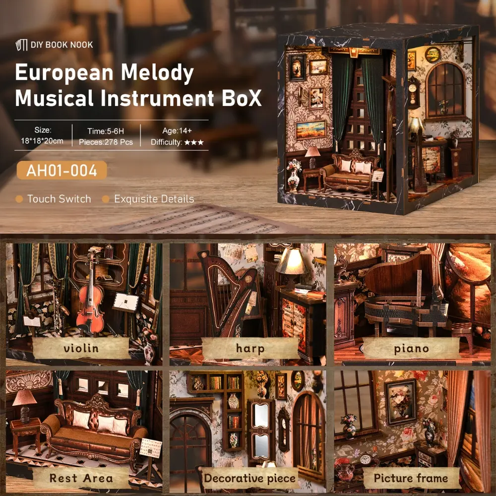 European Melody DIY Book Nook Kit