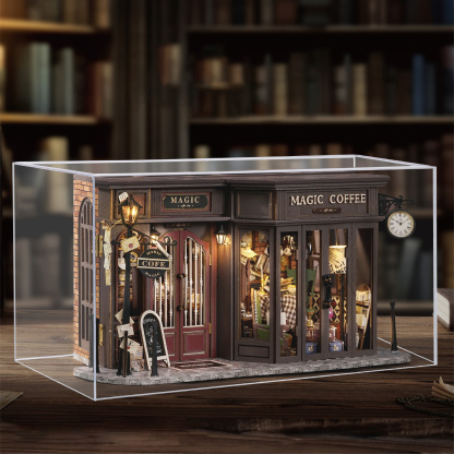 Vintage Coffee Shop DIY Miniature Kit-Book Nook World