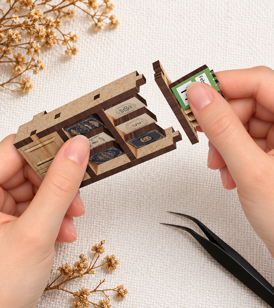 Bouwdetail van 1987 Country Café DIY Mini House Kit | DIY Miniatuur Kit