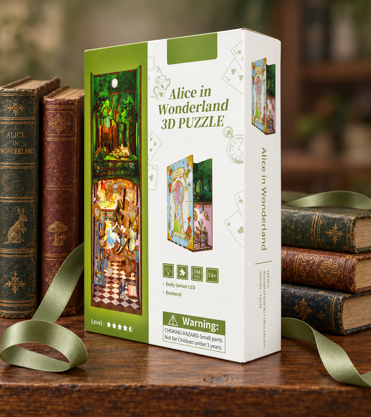 Alice in Wonderland DIY Book Nook Kit build detail