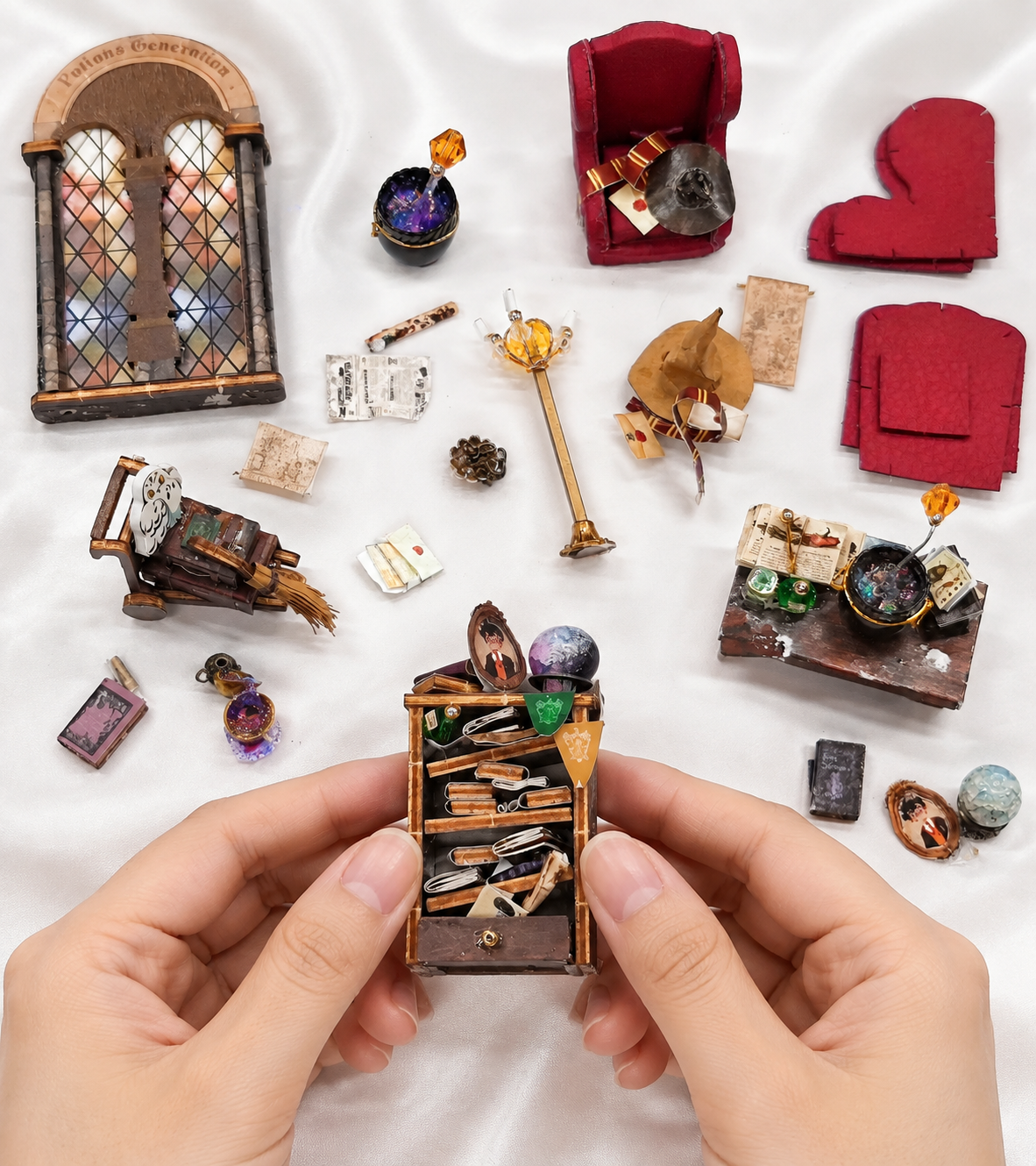 Bouwdetail van Ondergrondse Toverdrank Kasteel DIY Miniatuur Poppenhuis Kit