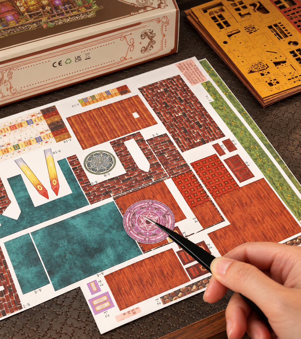 Strange Castle DIY Mini House Kit l DIY Miniature Kit build detail