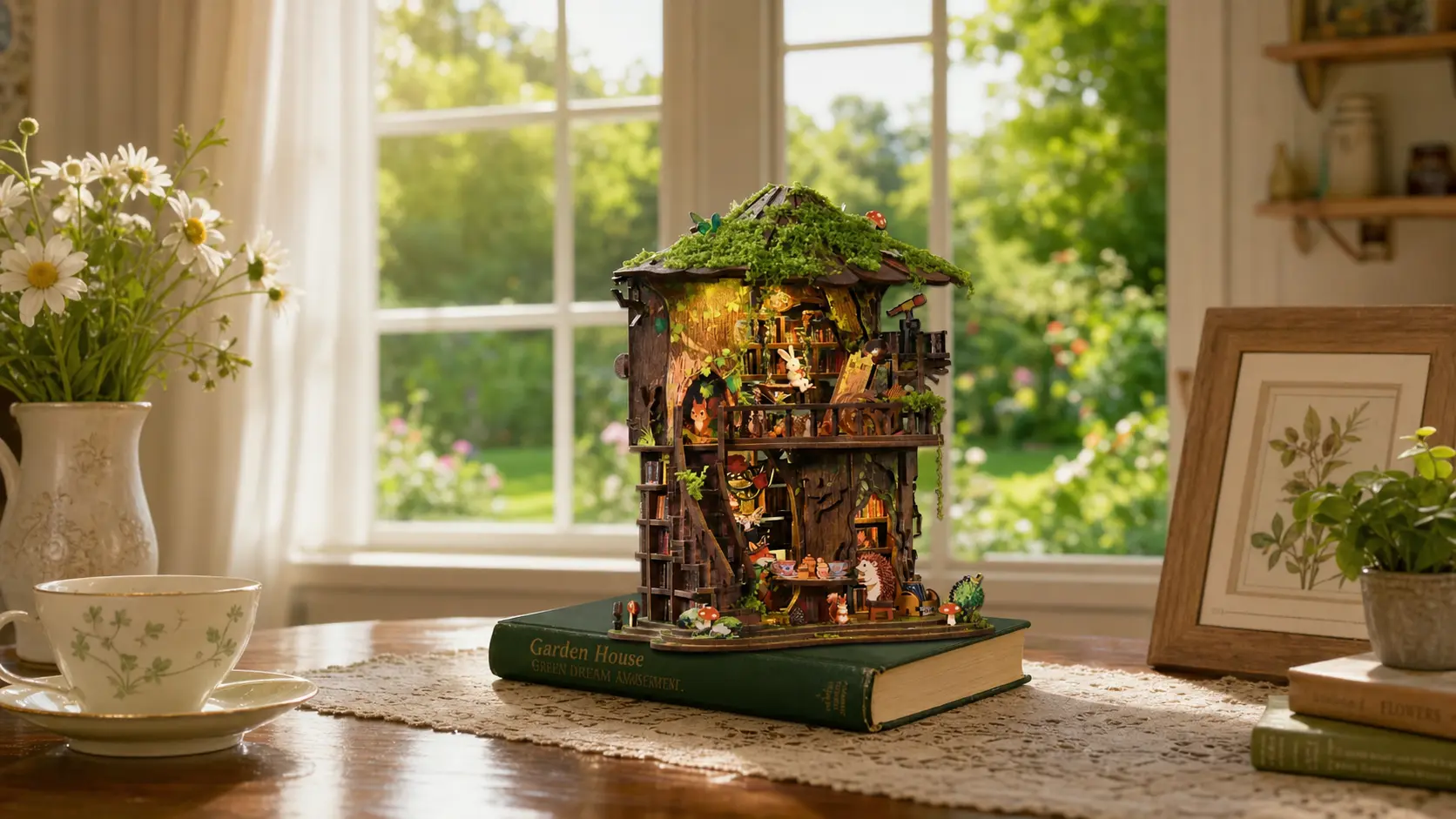 Amid whispering woods, a cozy book club waits for gentle souls