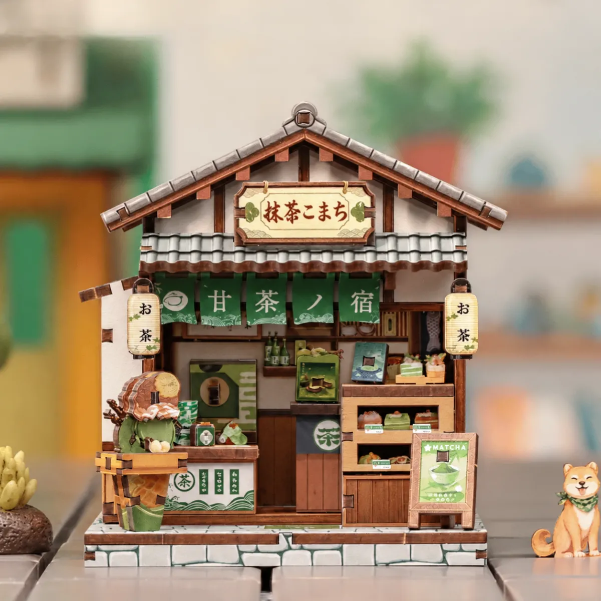 Kyoto Matcha Cottage DIY Mini House Kit l DIY Miniature Kit with lights off