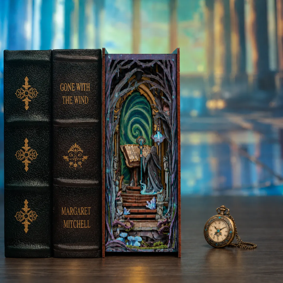 Kit para crear tu propio rincón de lectura: La Puerta del País de las Maravillas con las luces apagadas