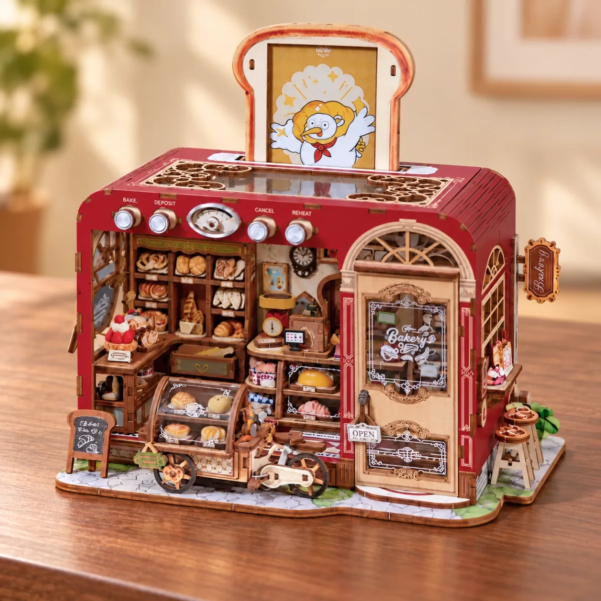 Toast Bakery DIY Mini House Kit l DIY Miniature Kit with lights off