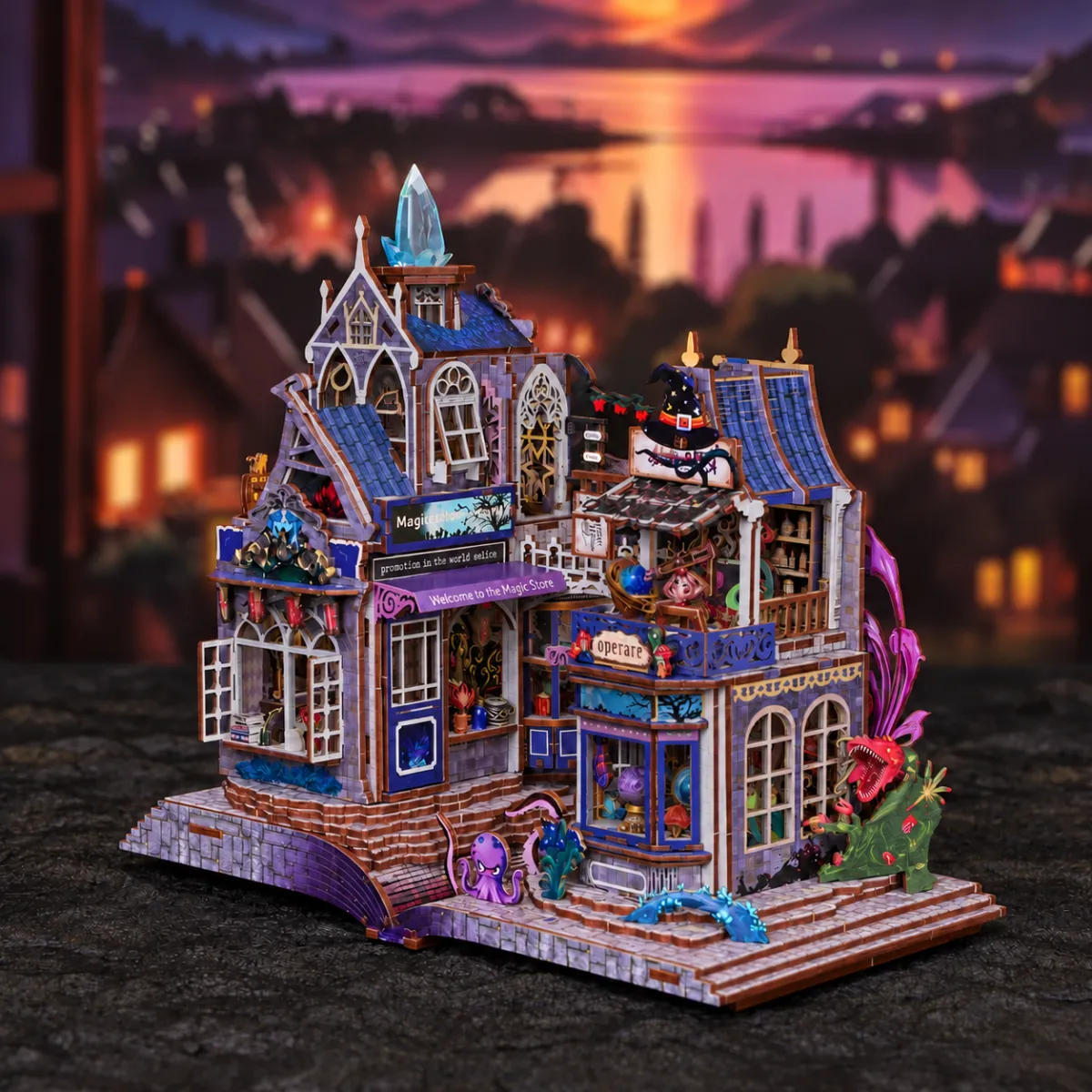La Porta Del Regno Segreto DIY Mini Casa | Kit Miniaturale DIY con le luci spente