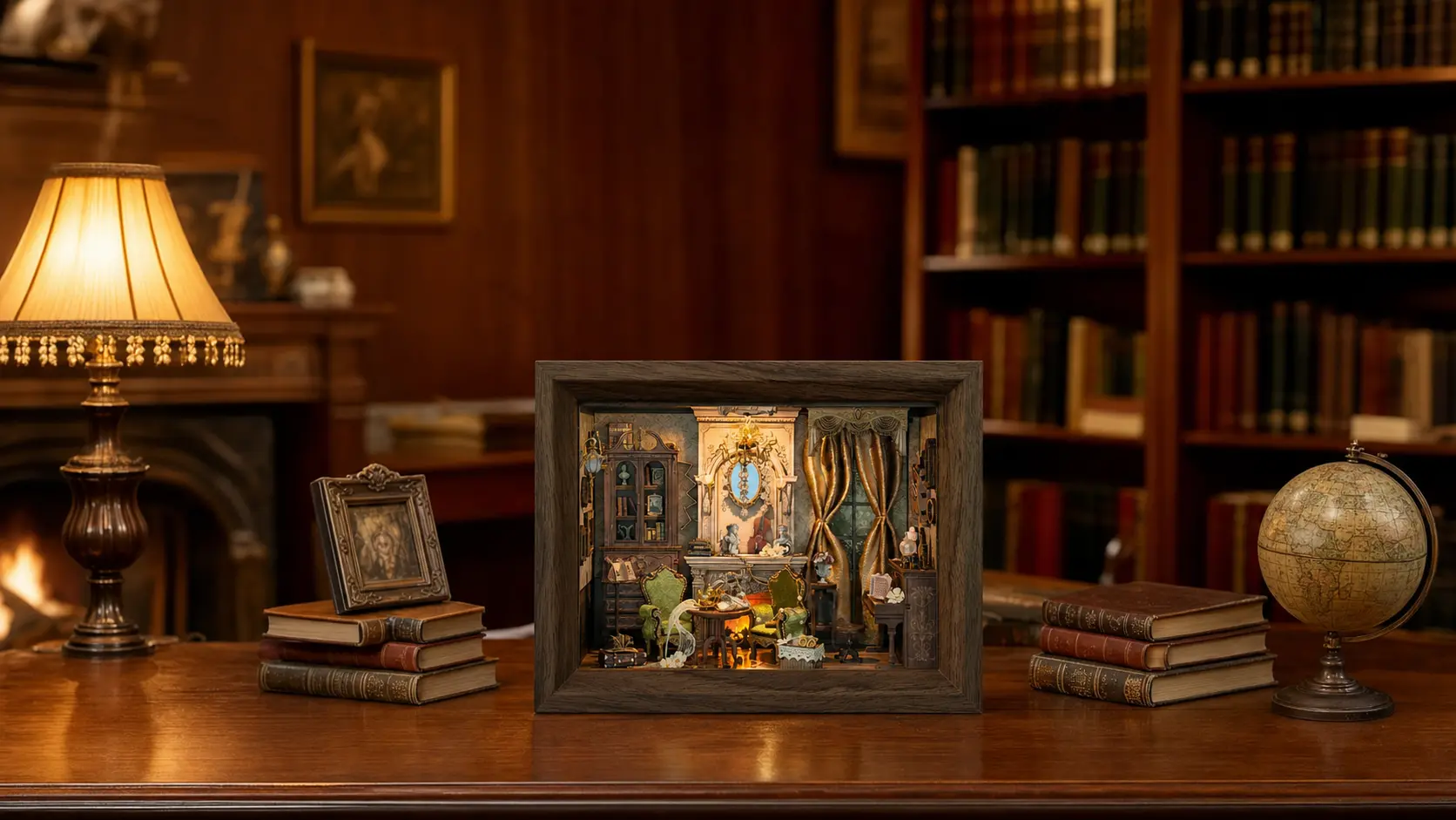 Step Into A Warm Antique Living Room