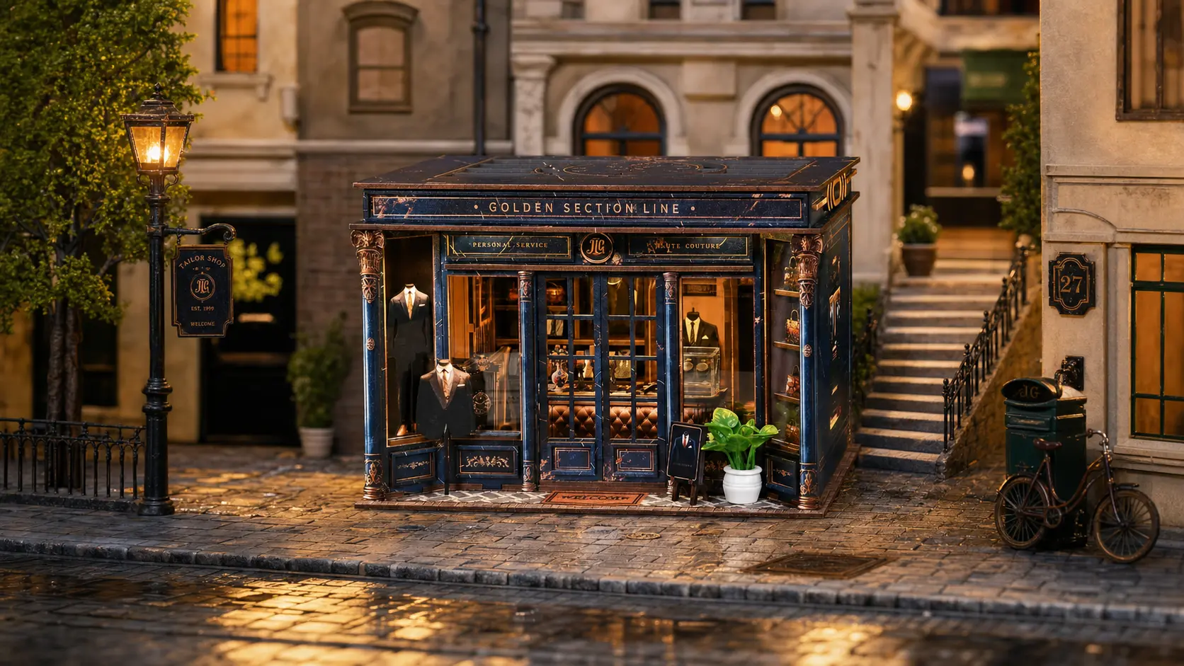 Where tailored elegance dwells in a gentleman’s refined boutique