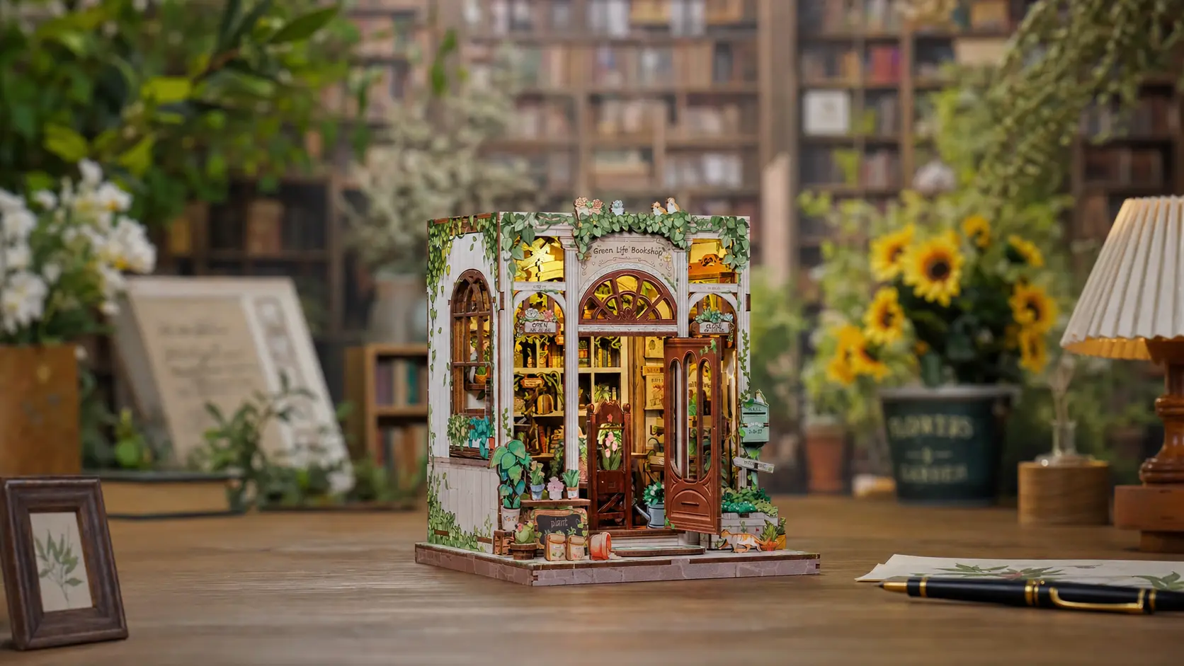 A Peaceful Escape for Book and Plant Lovers