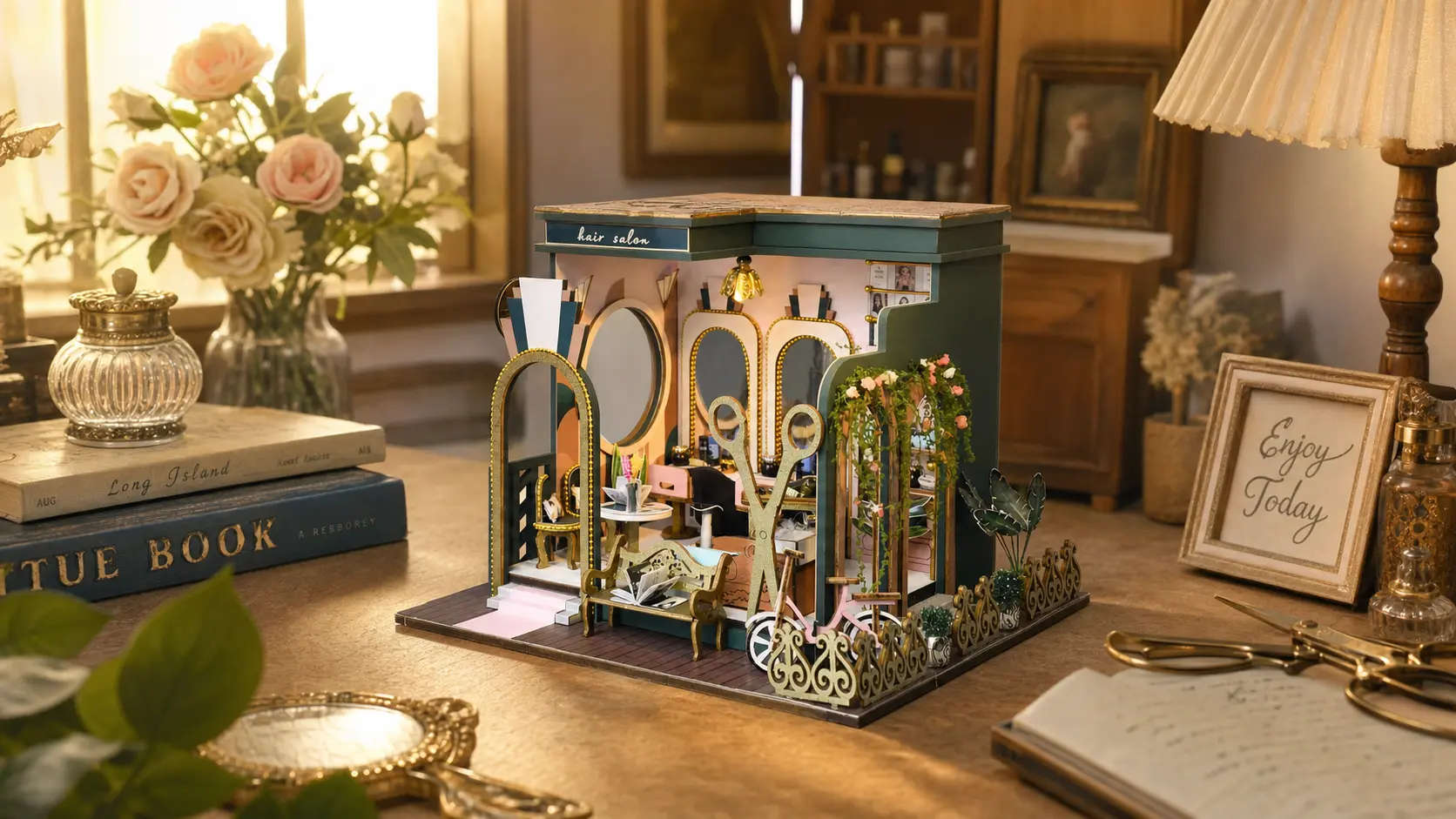 Where Style Glows in a Tiny Salon