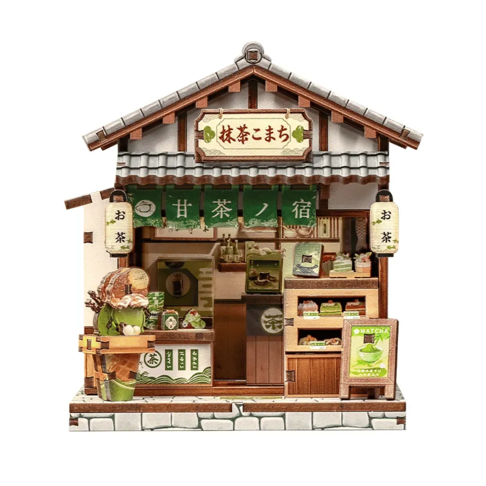 Bouwdetails van Kyoto Matcha Cottage DIY Mini House Kit l DIY Miniatuur Kit