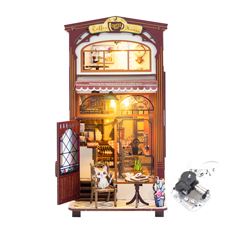 Coffee House DIY Book Nook Kit-BOOK NOOK WORLD-CX&LLDESIGN