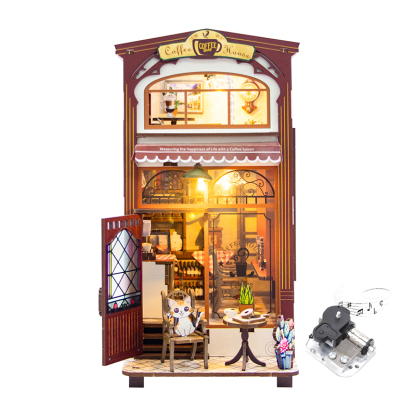Coffee House DIY Book Nook Kit-Book Nook World