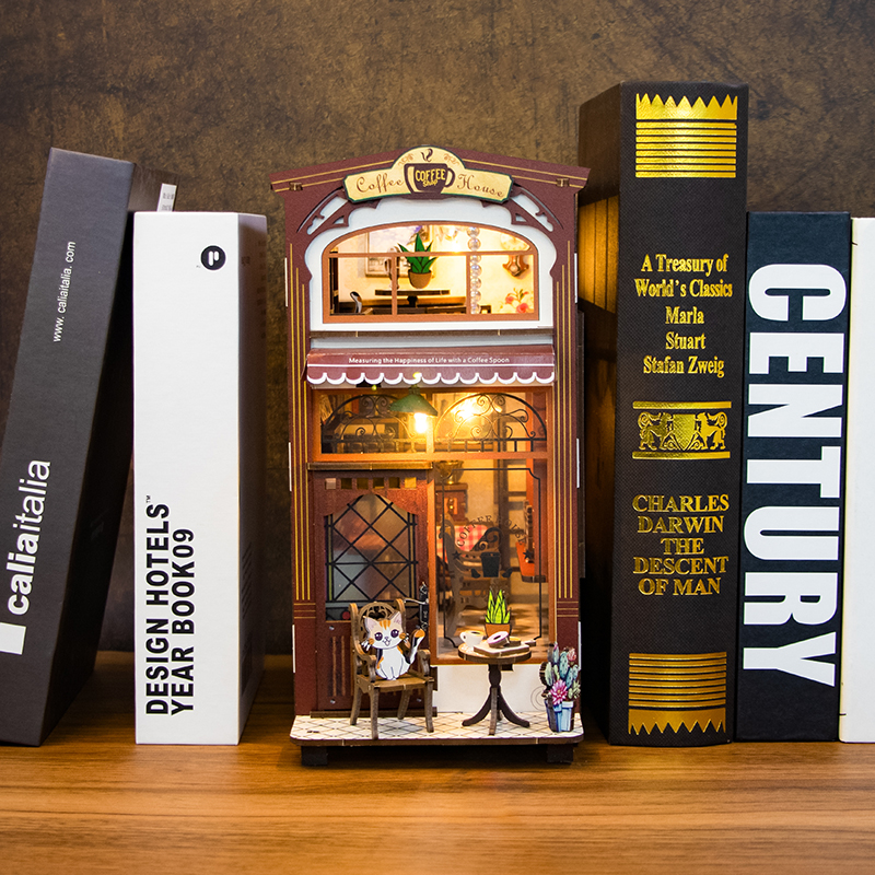 Coffee House DIY Book Nook Kit-Book Nook World