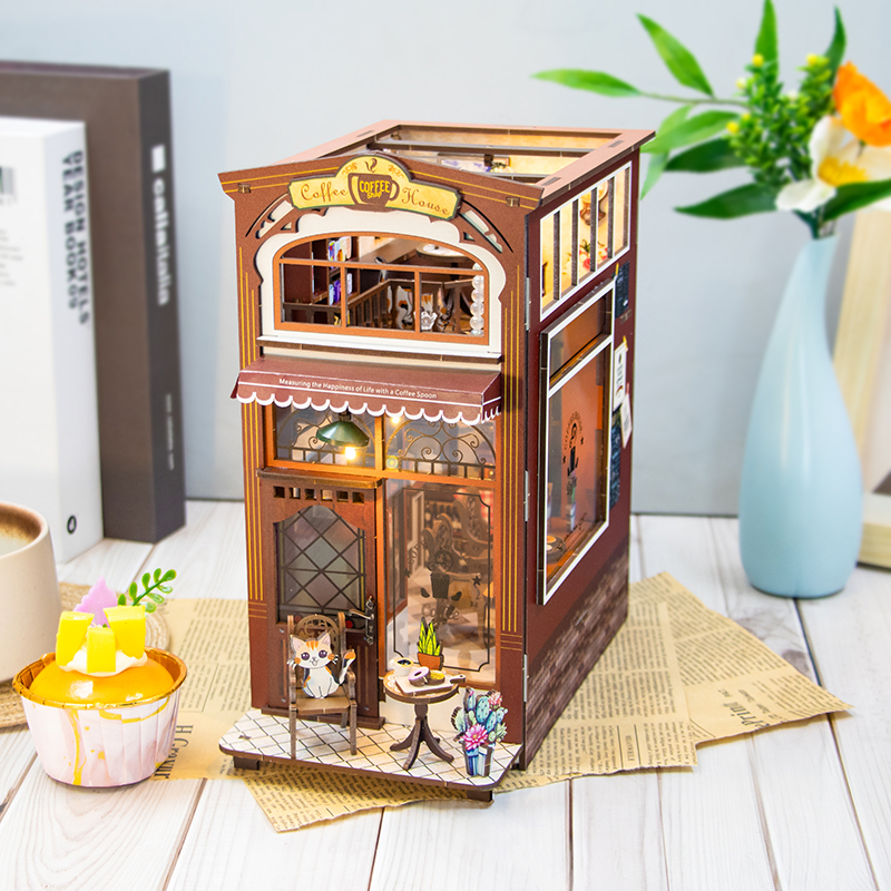 Coffee House DIY Book Nook Kit-Book Nook World