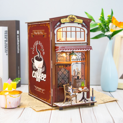 Coffee House DIY Book Nook Kit-Book Nook World
