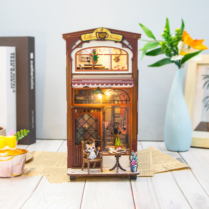 Coffee House DIY Book Nook Kit-Book Nook World