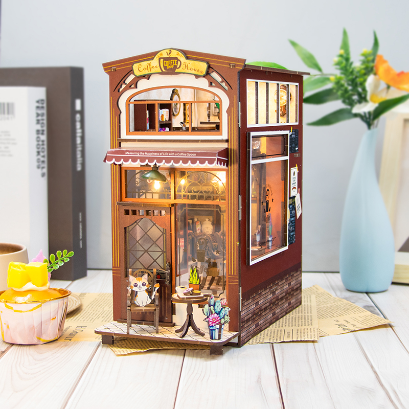 Coffee House DIY Book Nook Kit-Book Nook World