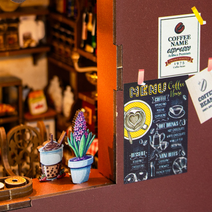 Coffee House DIY Book Nook Kit-Book Nook World