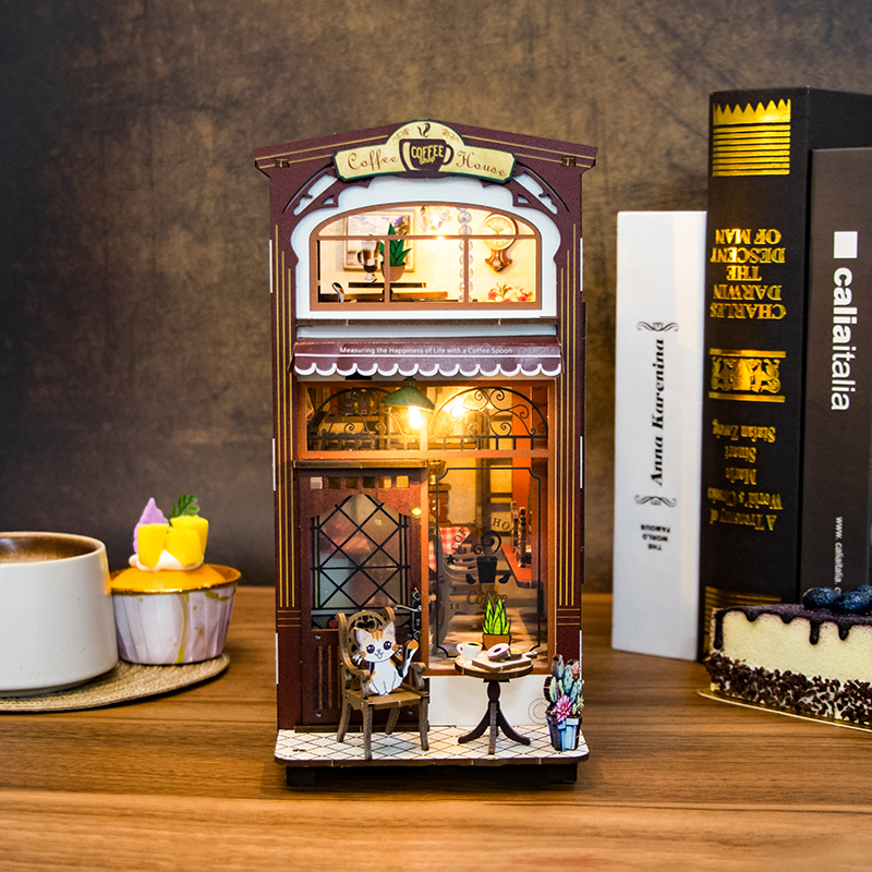 Coffee House DIY Book Nook Kit-Book Nook World