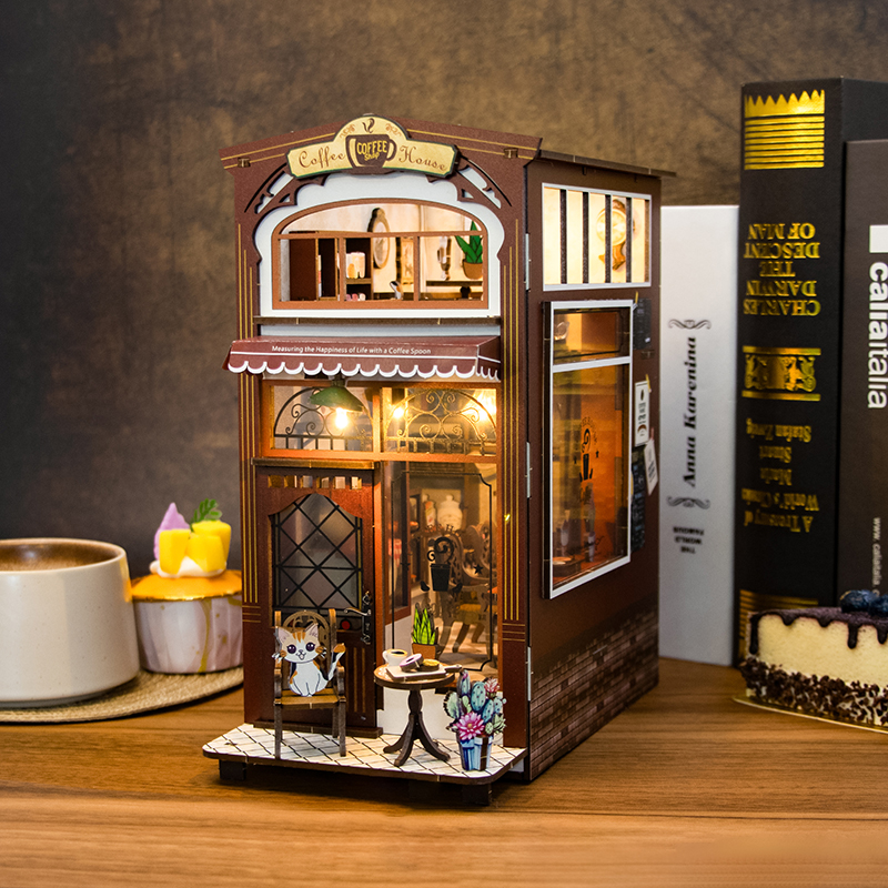 Coffee House DIY Book Nook Kit-Book Nook World