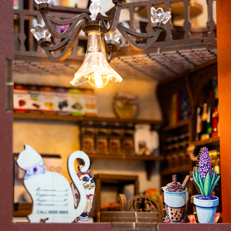 Coffee House DIY Book Nook Kit-Book Nook World