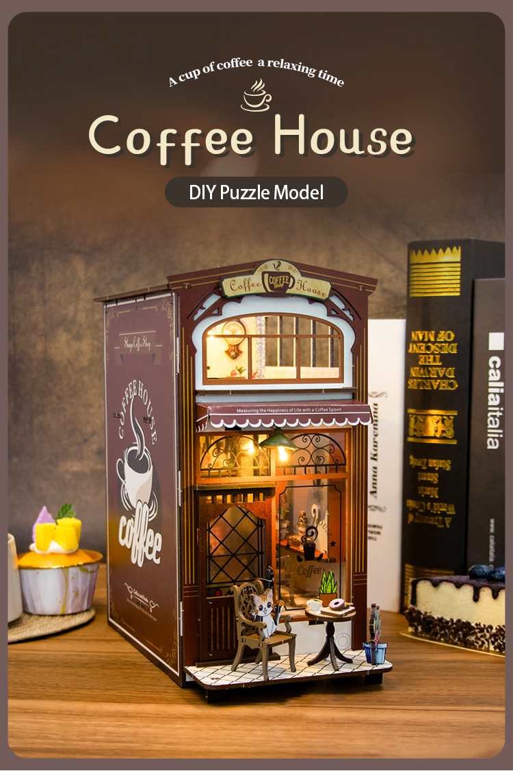 Coffee House DIY Book Nook Kit