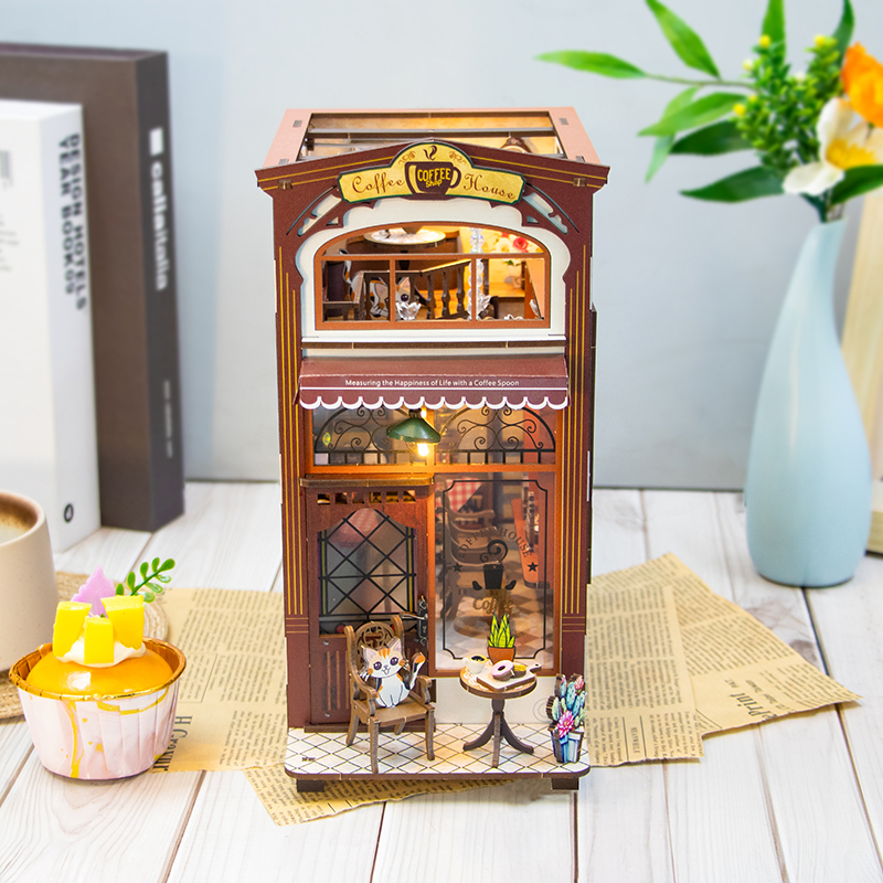 Coffee House DIY Book Nook Kit-Book Nook World