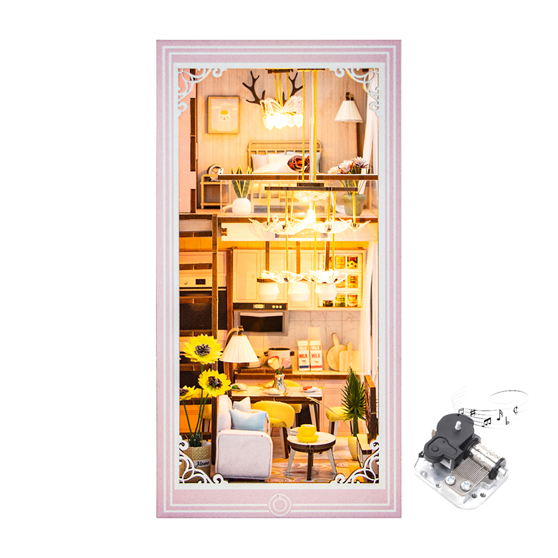 Pink Loft DIY Book Nook Kit-Book Nook World