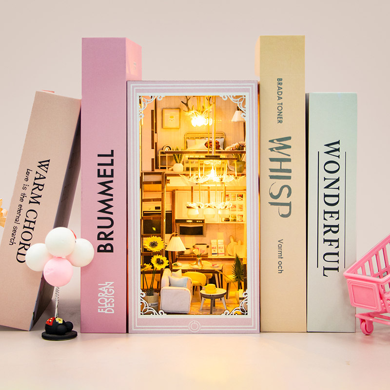 Pink Loft DIY Book Nook Kit-Book Nook World