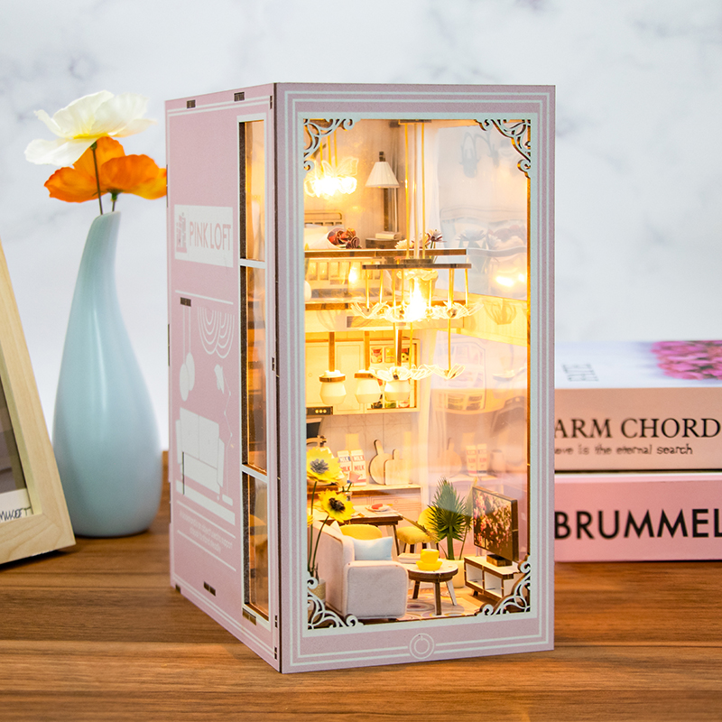 Pink Loft DIY Book Nook Kit-Book Nook World