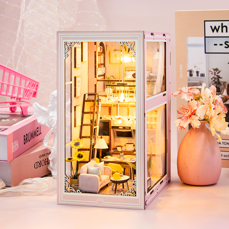 Pink Loft DIY Book Nook Kit-Book Nook World