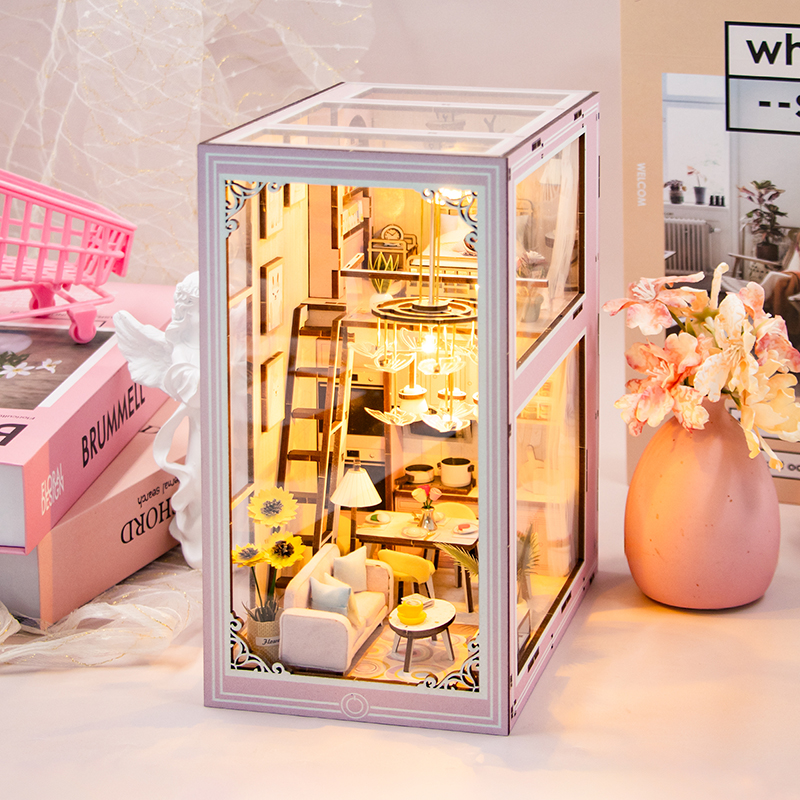 Pink Loft DIY Book Nook Kit-Book Nook World