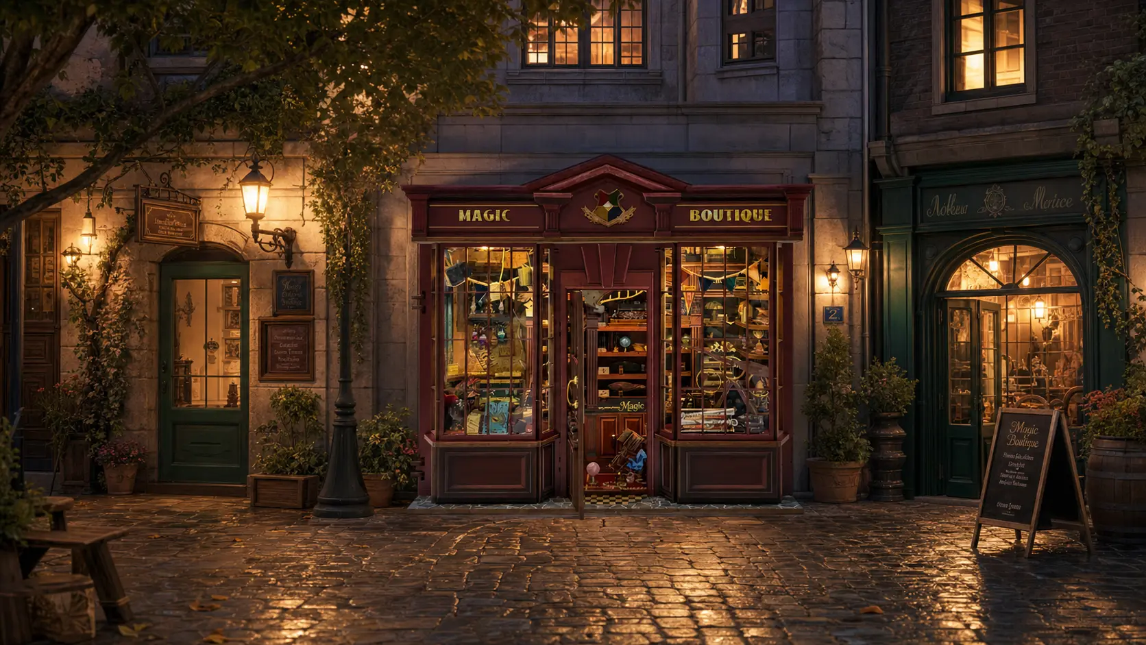 Unlock the charm of a magic boutique, one whimsical detail at a time