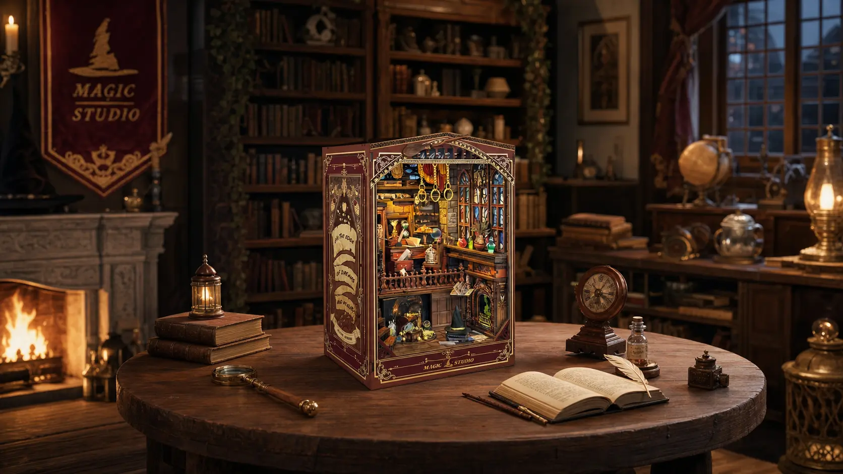 Explore an Ancient Wizard Studio of Rotating Magic