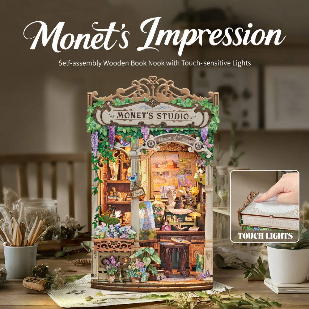 Based on its design, it seems intended as a DIY miniature craft kit where users assemble and sometimes light the model. Such kits usually include wood, paper, fabric, and LED components.