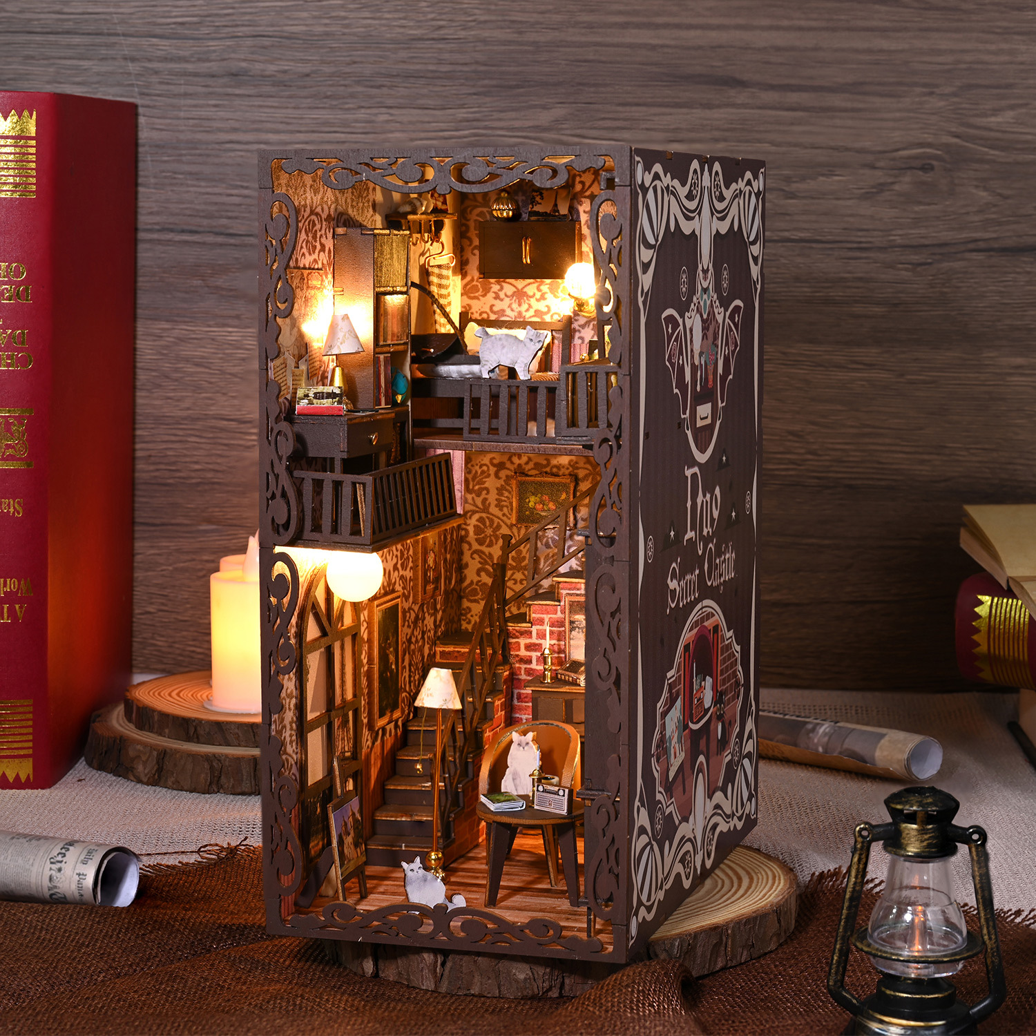 NO.9 Secret Castle DIY Book Nook Kit-Book Nook World