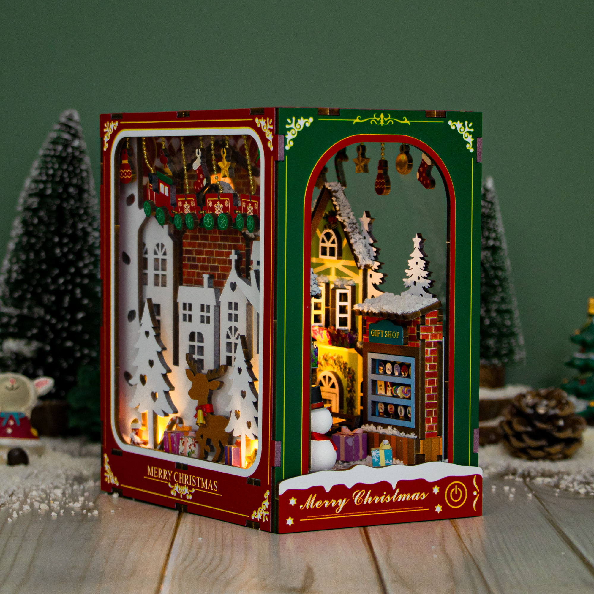 Enchanted Christmas DIY Book Nook Kit-Book Nook World