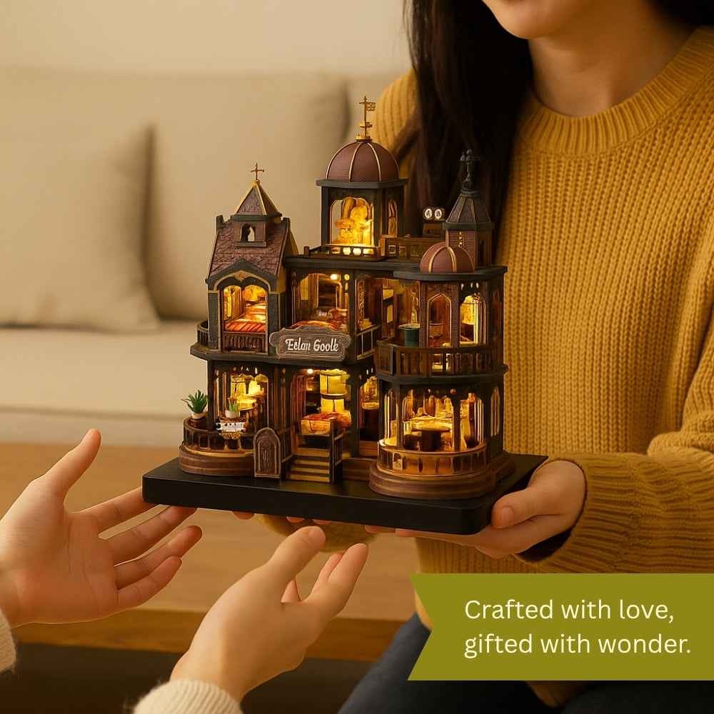 Edinburgh Castle DIY Mini House Kit l DIY Miniature Kit-Book Nook World