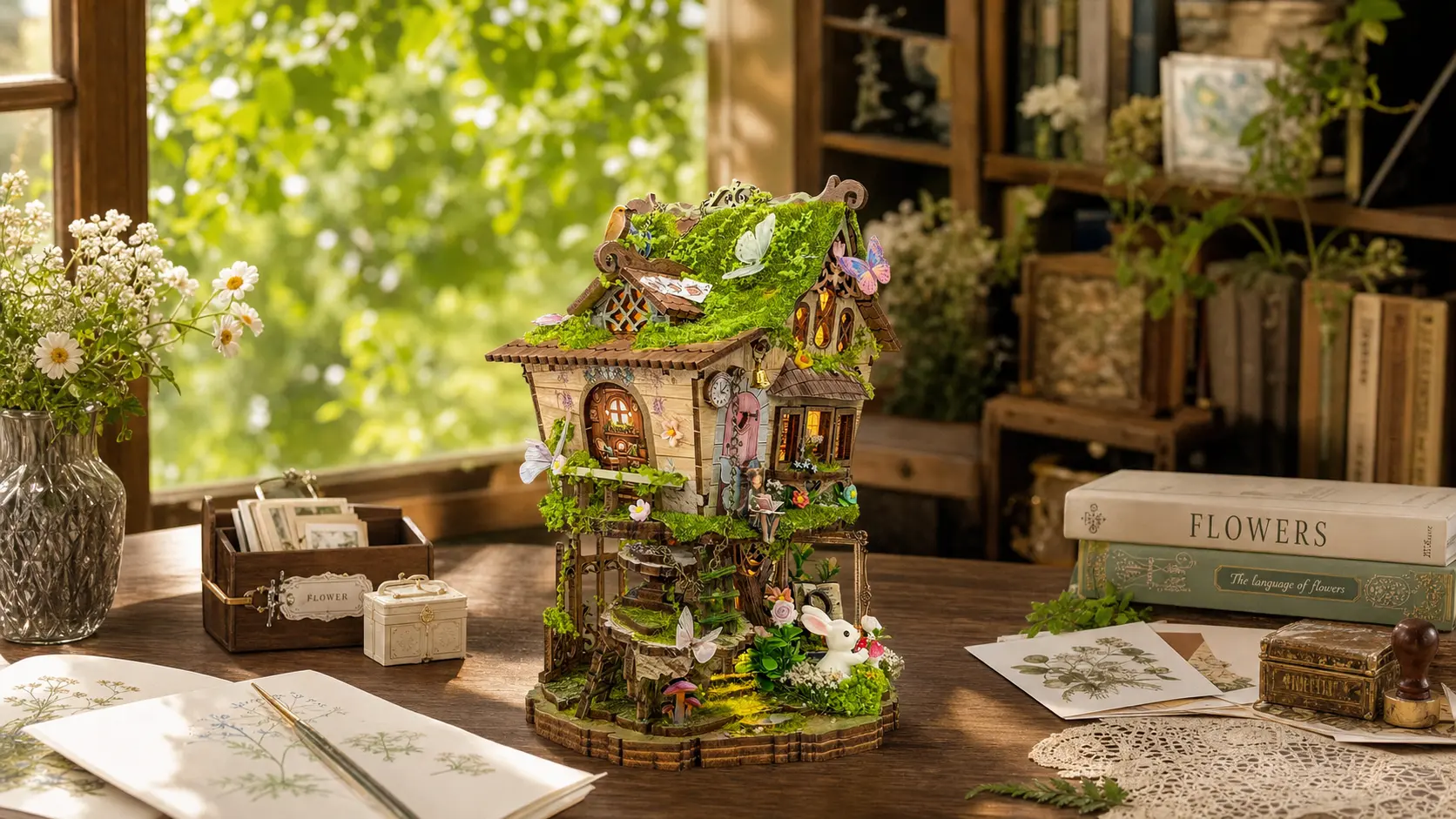 Retreat into an enchanted woodland hideaway of Rowan’s Treehouse