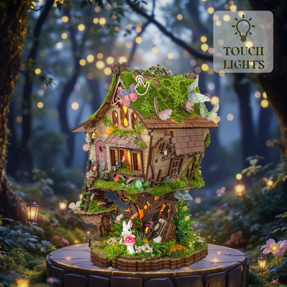 Rowan's treehouse LED touch lights, soft glow