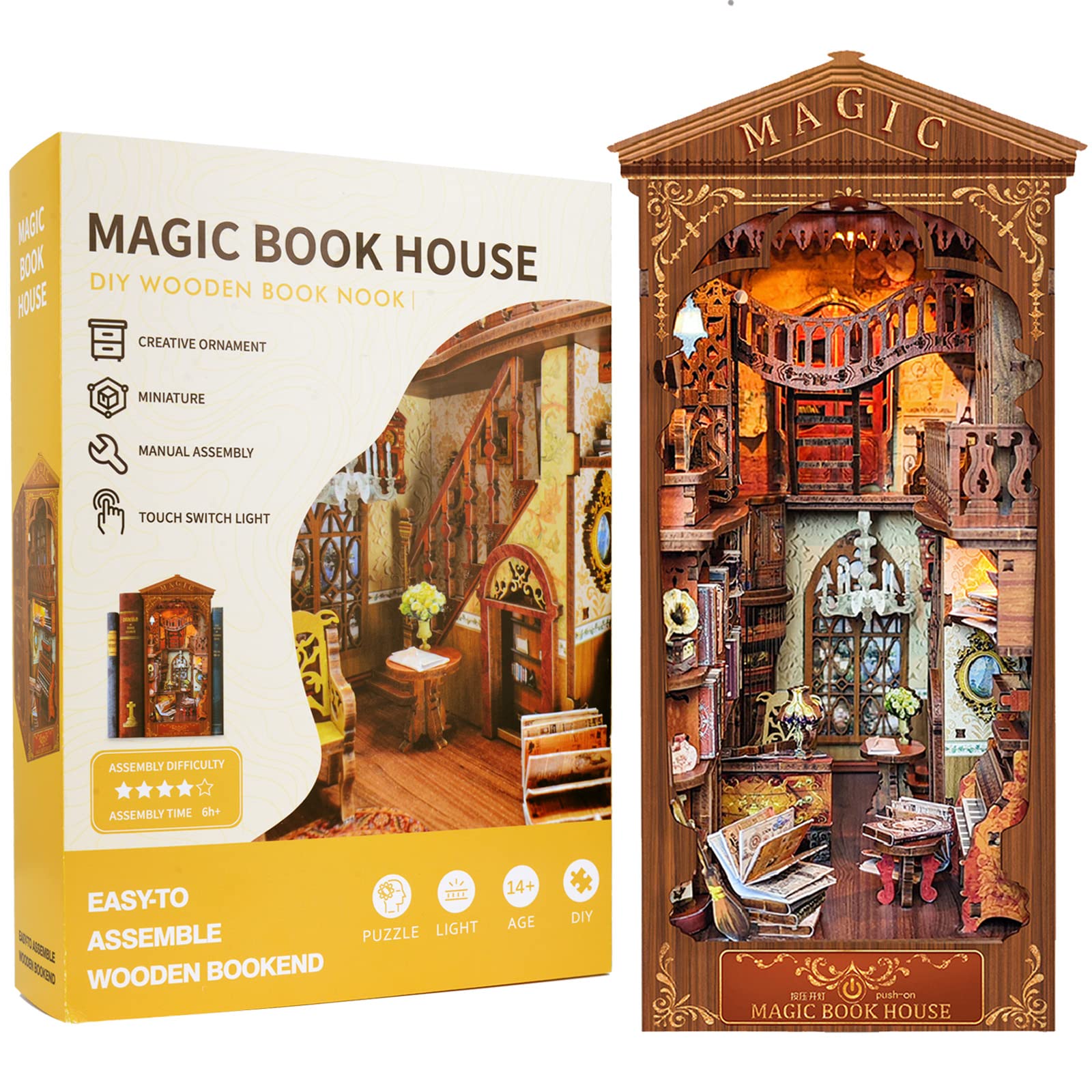  Magic Book House DIY Book Nook Kit-BOOK NOOK WORLD