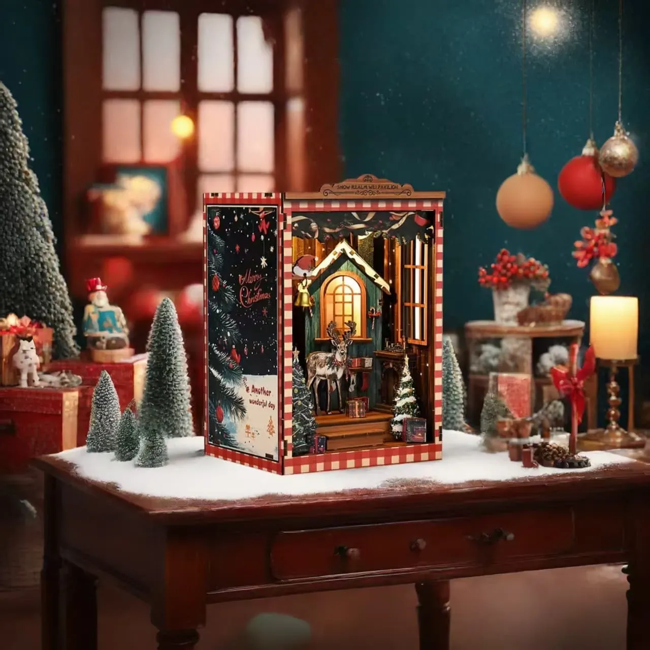 Snow Realm Wei Pavilion DIY Book Nook Kit BNW